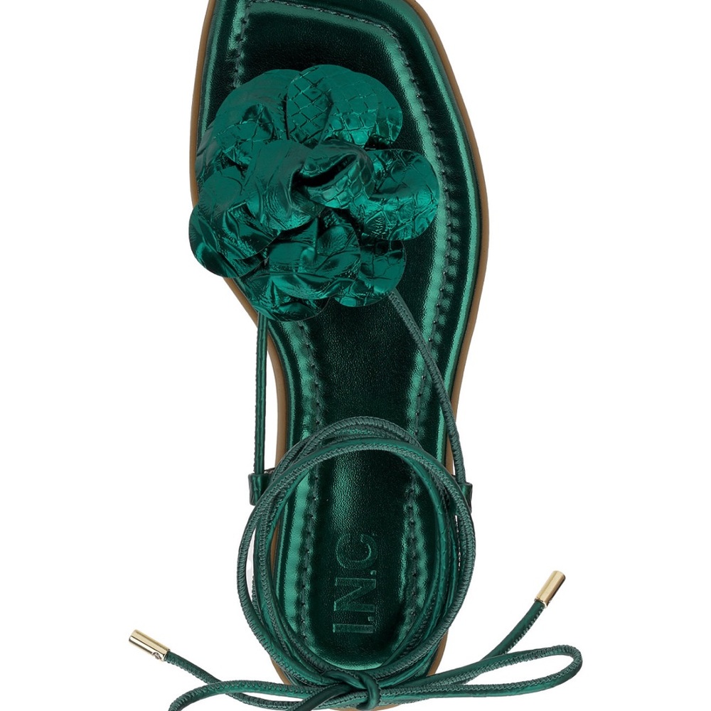 INC International Concepts Green Sandals